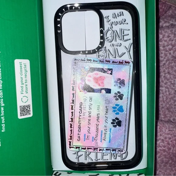 Casetify Holographic and Black iPhone 16 pro max Case